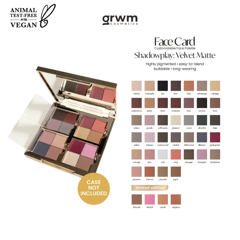 GRWM Face Card Shadowplay: Velvet Matte (Corsage)