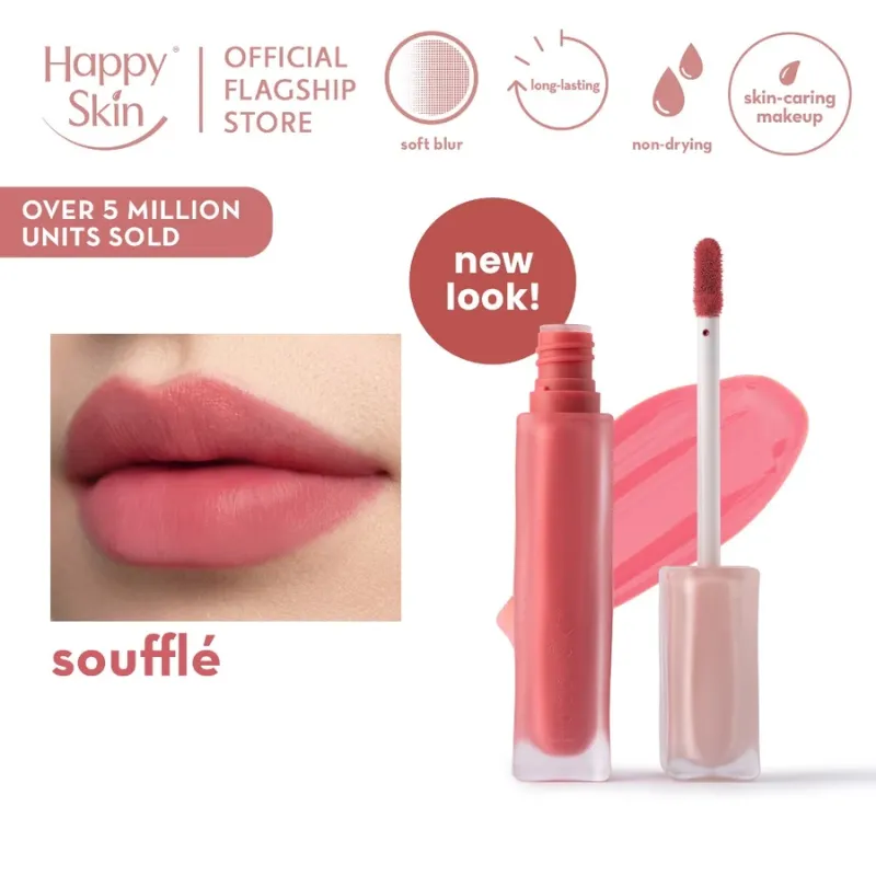 Happy Skin Lip Mallow Plush Matte Lip Tint (Soufflé)