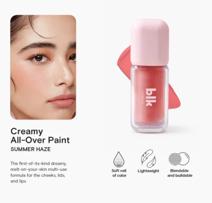 blk cosmetics creamy all over paint (summer haze)