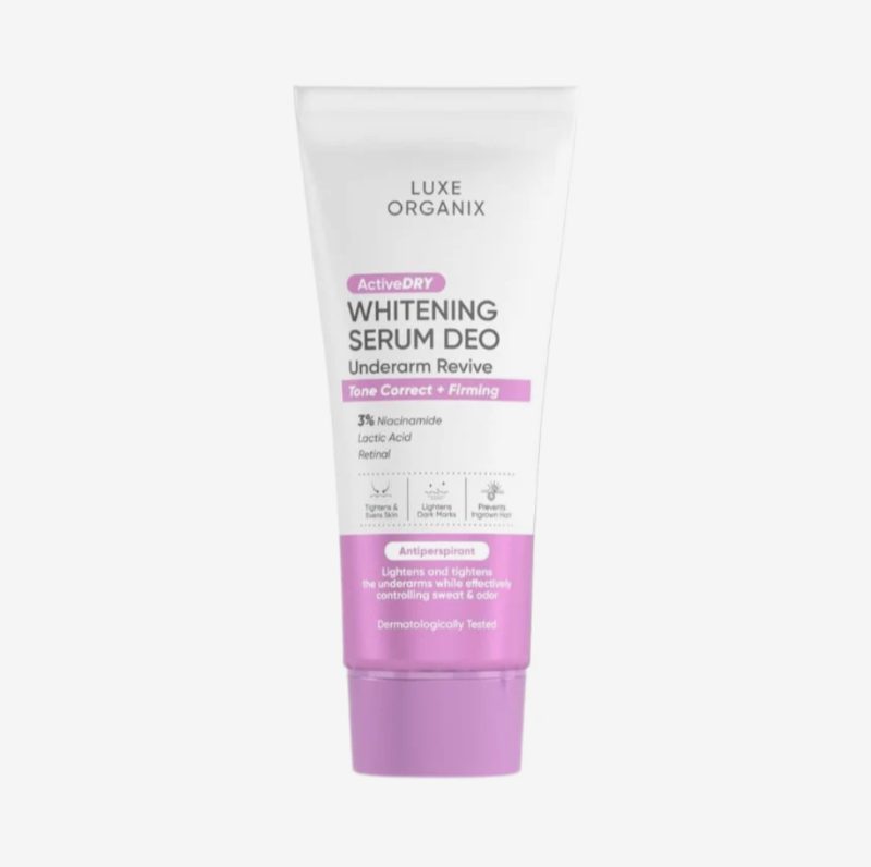 Luxe Organix ActiveDry Whitening Serum Deodorant Underarm Revive