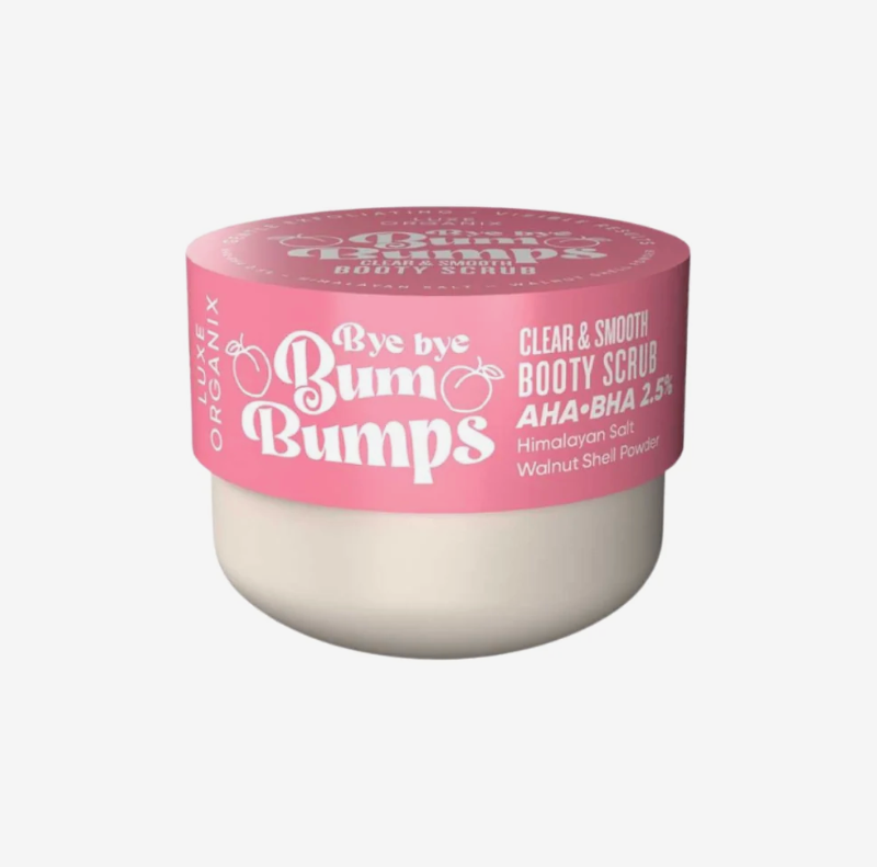 Luxe Organix Bye Bye Bum Bumps Clear and Smooth Booty Scrub
