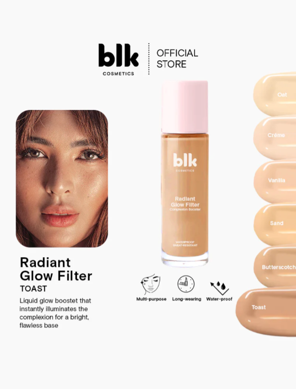 blk cosmetics fresh radiant glow foundation (toast)