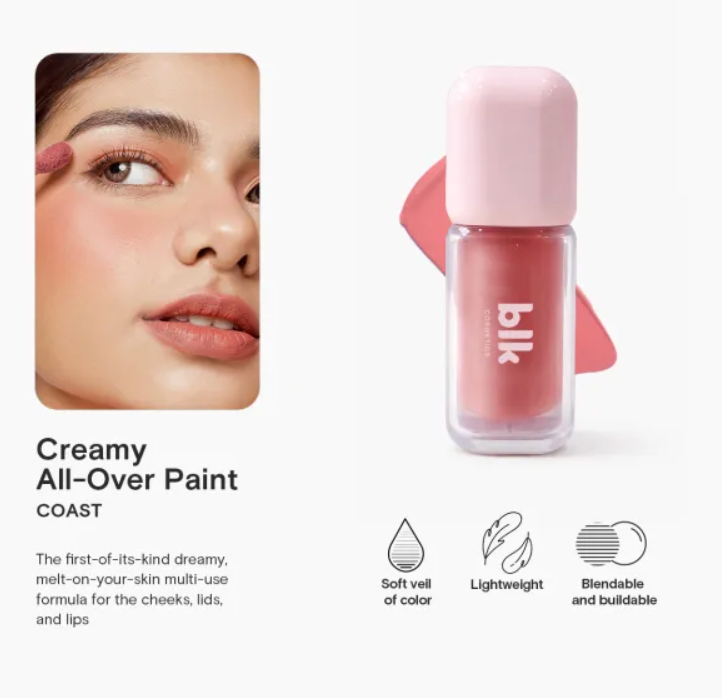blk cosmetics creamy all over paint (coast)