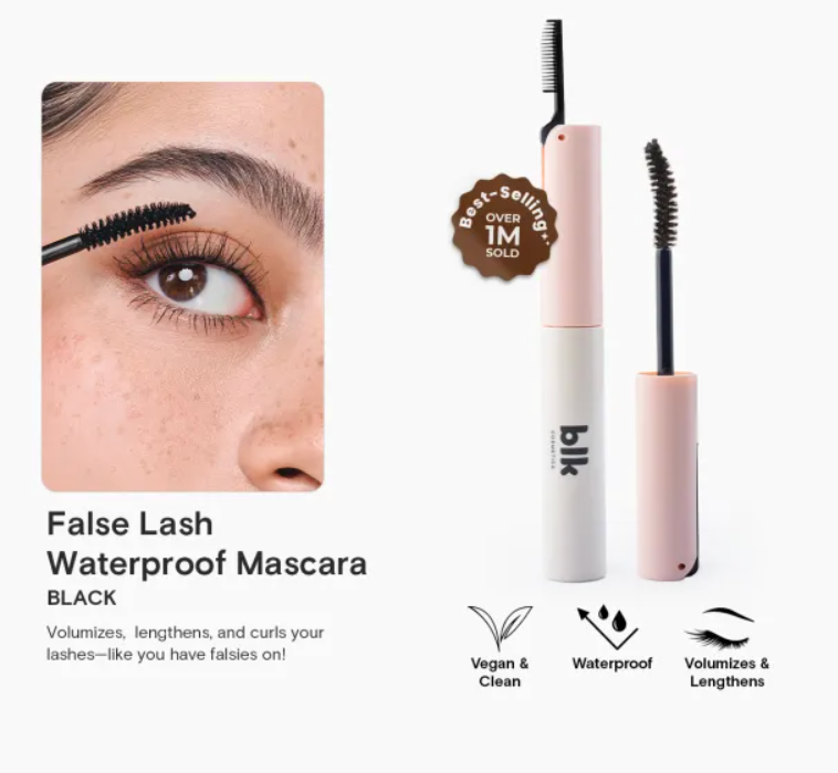 blk cosmetics false lash waterproof mascara (black)