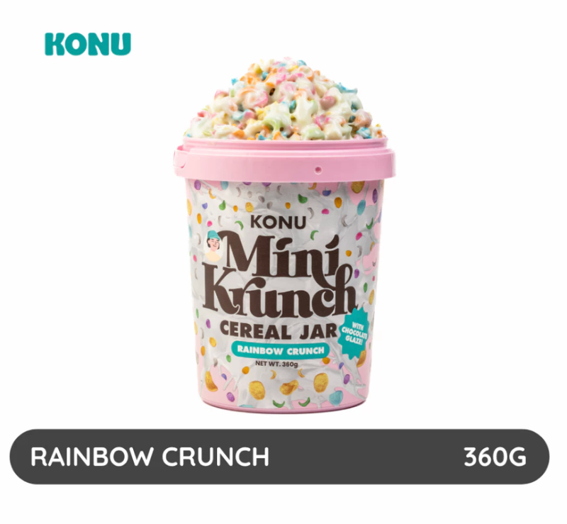 Konu Mini Krunch Extra Big Cereal Jar (Rainbow Krunch) 360g