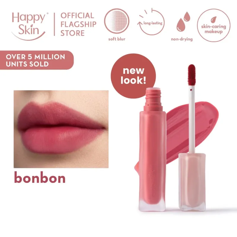 Happy Skin Lip Mallow Plush Matte Lip Tint (Bonbon)