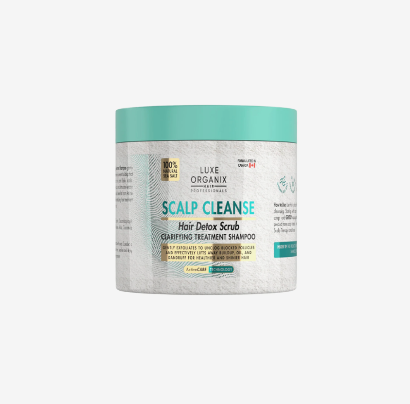 Luxe Organix Scalp Cleanse Hair Detox Scrub Clarifying Treatment Shampoo
