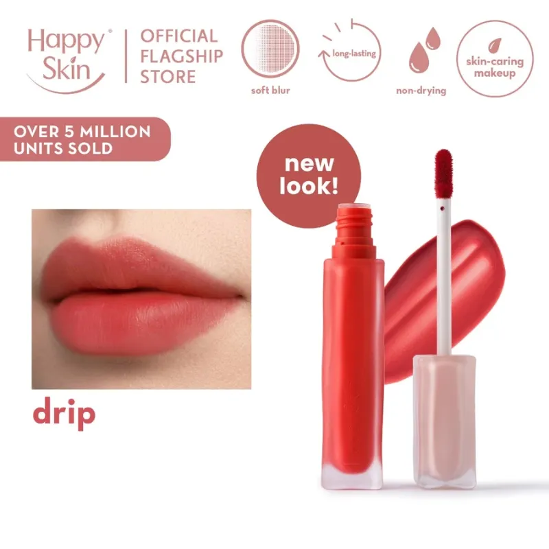 Happy Skin Lip Mallow Plush Matte Lip Tint (Drip)