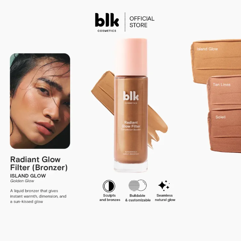 blk cosmetics radiant glow filter bronzer (island glow)