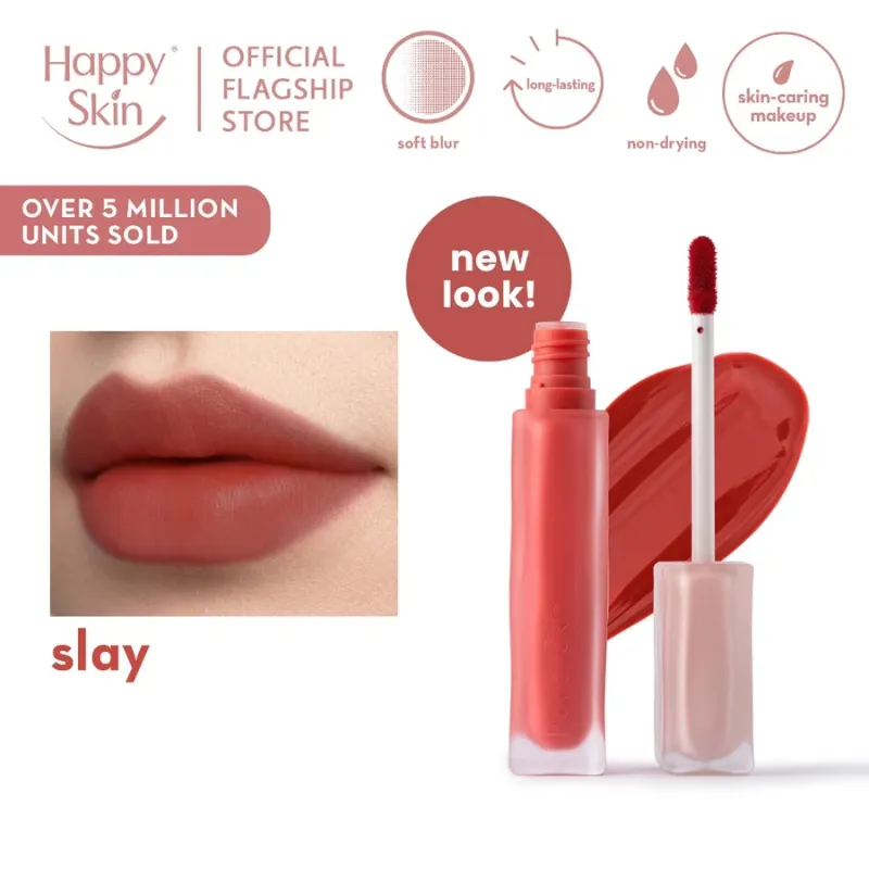 Happy Skin Lip Mallow Plush Matte Lip Tint (Slay)
