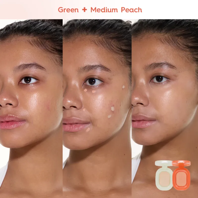 Colourette Correct Base Duo (Green + Medium Peach)