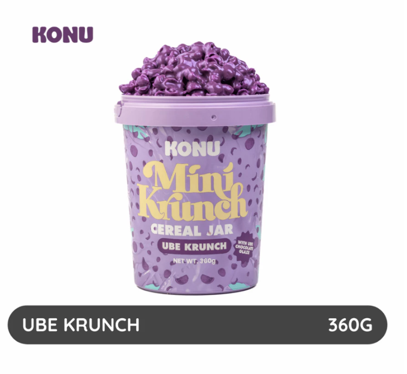 Konu Mini Krunch Extra Big Cereal Jar (Ube Krunch) 360g
