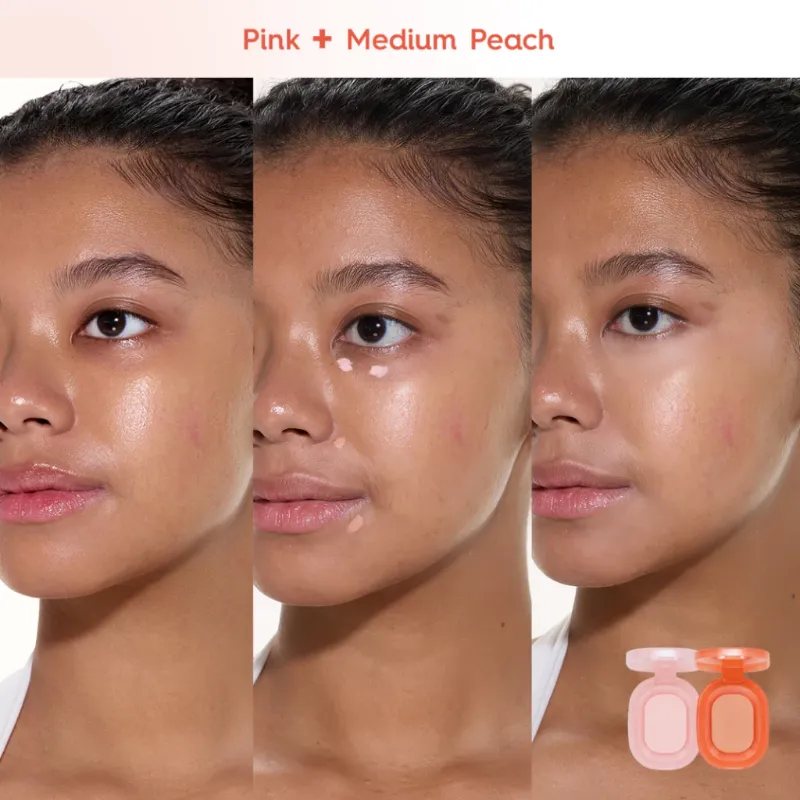 Colourette Correct Base Duo (Pink + Medium Peach)