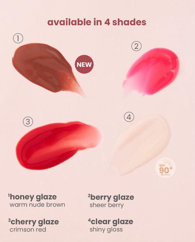 Luxe Organix Panthenol Therapy 24H Lip Serum Tinted Lip Essence Cherry Glaze