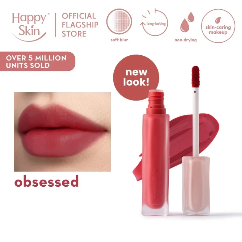 Happy Skin Lip Mallow Plush Matte Lip Tint (Obsessed)