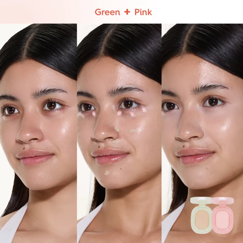 Colourette Correct Base Duo (Green + Pink)