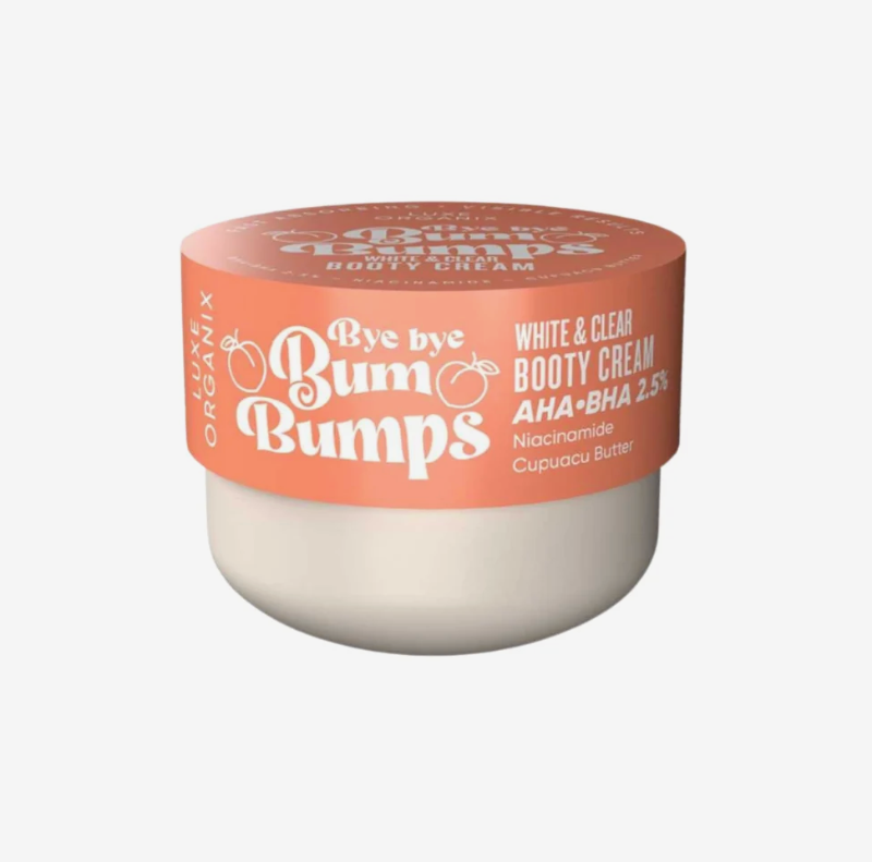 Luxe Organix Bye Bye Bum Bumps White and Clear Booty Cream