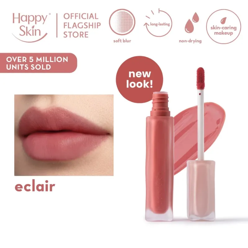 Happy Skin Lip Mallow Plush Matte Lip Tint (Eclair)