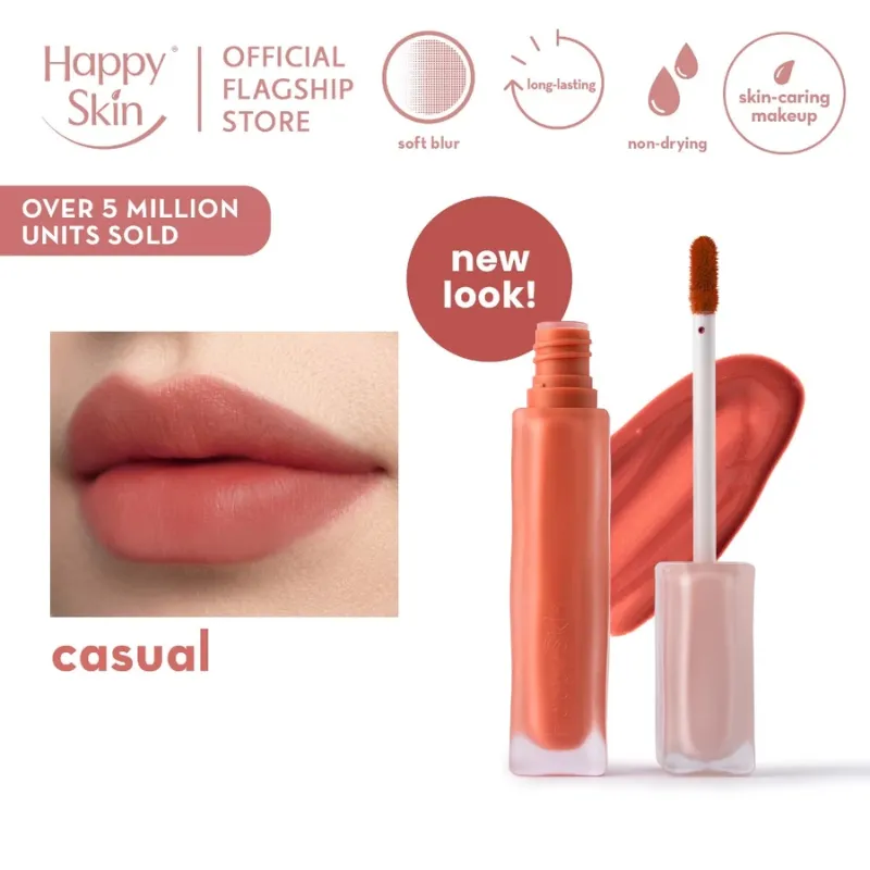Happy Skin Lip Mallow Plush Matte Lip Tint (Casual)