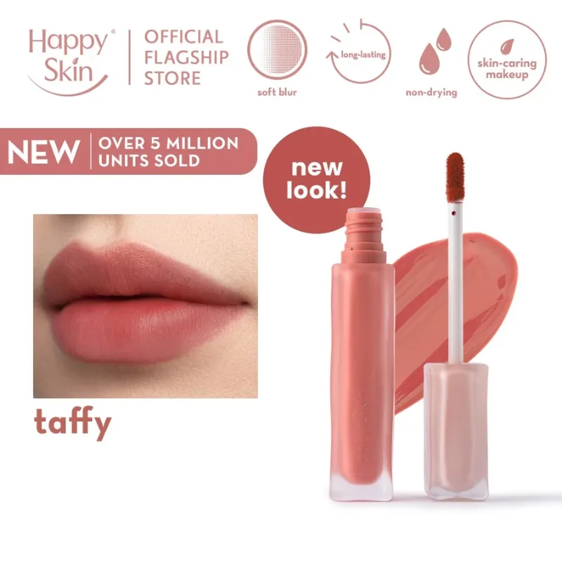 Happy Skin Lip Mallow Plush Matte Lip Tint (Taffy)