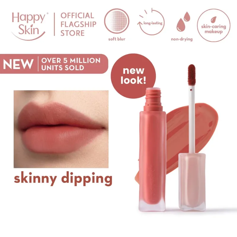 Happy Skin Lip Mallow Plush Matte Lip Tint (Skinny Dipping)