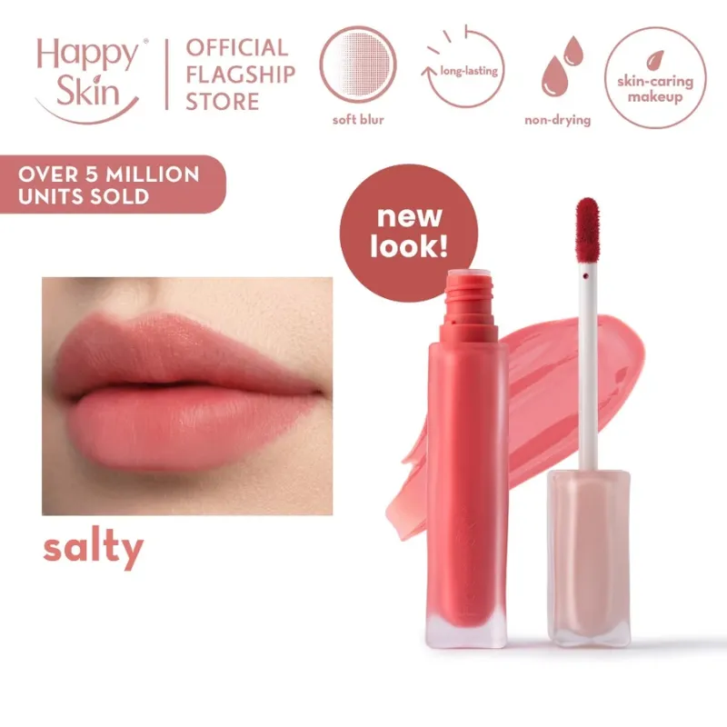 Happy Skin Lip Mallow Plush Matte Lip Tint (Salty)