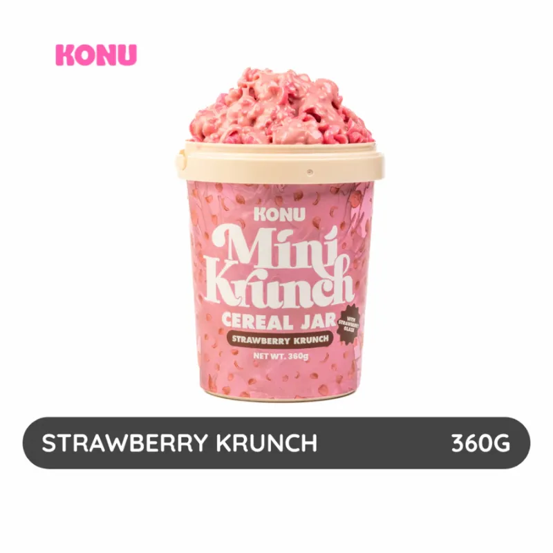 Konu Mini Krunch Extra Big Cereal Jar (Strawberry Krunch) 360g