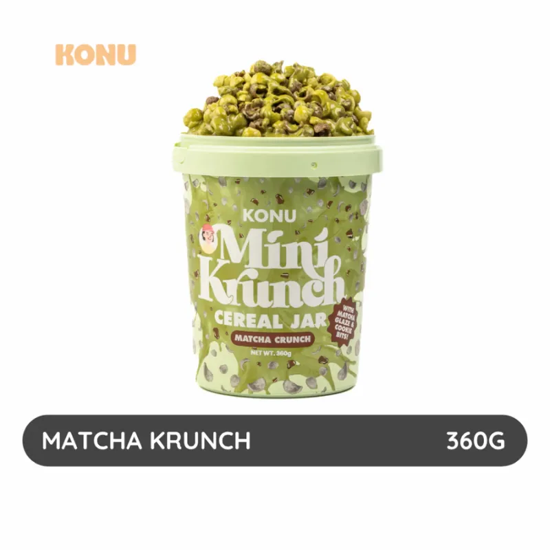 Konu Mini Krunch Extra Big Cereal Jar (Matcha Krunch) 360g