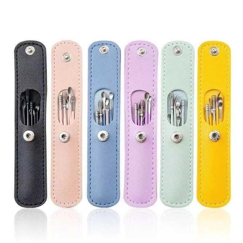Portable Ear Cleaning Spoon Set (6-Piece) with Case