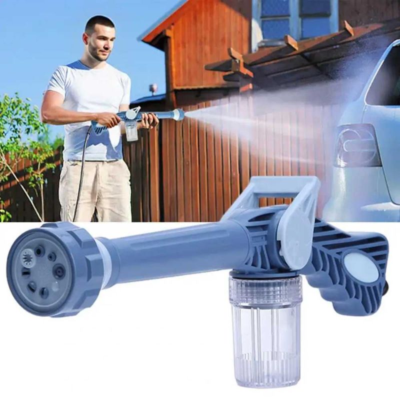 Multi-Functional High-Pressure Washer with Liquid Dispenser, 8-Spray Mode Handheld Cleaning & Watering Sprayer