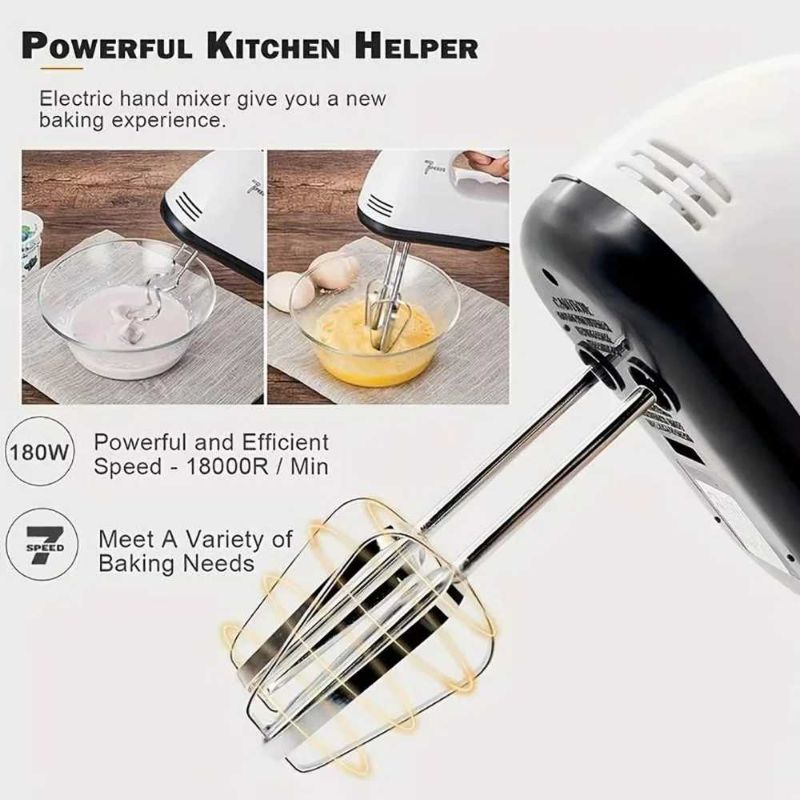 Electric Hand Mixer with 7-Speed Control