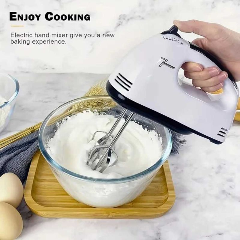 Electric Hand Mixer with 7-Speed Control
