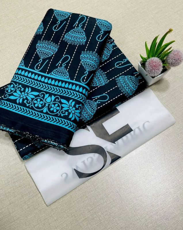 2 Pcs Women's Unstitched Printed Suit