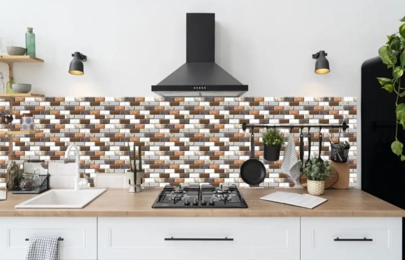 48 Pcs Brownish Wall Stickers