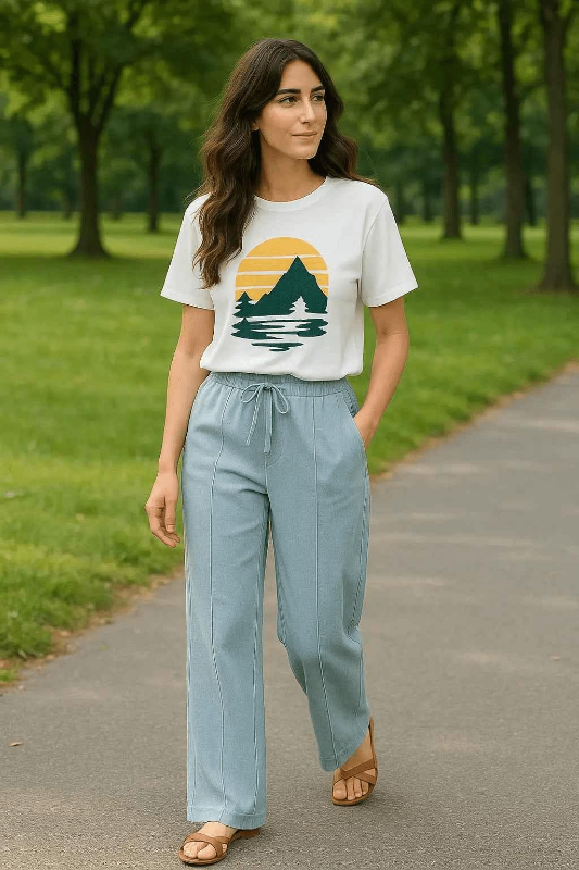 Cloud Mist Relaxed Trousers EW-000018