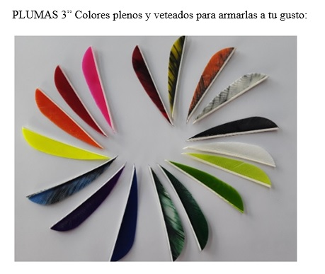 Pluma 3" x 6 unidades