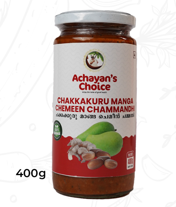 CHAKKAKKURU MANGO CHEMEEN CHAMMANDHI  (400G X 12 BTLS)