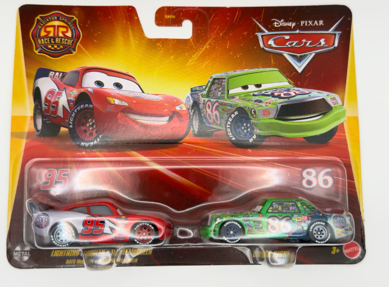 RAYO McQUEEN - CHICK HICKS - BLISTER X 2 AUTOS