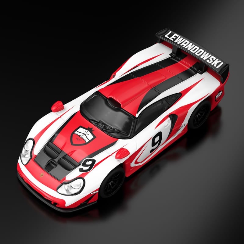 Pre-venta - Hot Wheels® x Robert Lewandowski x Porsche 911 GT1 de 1997 - Compra Internacional