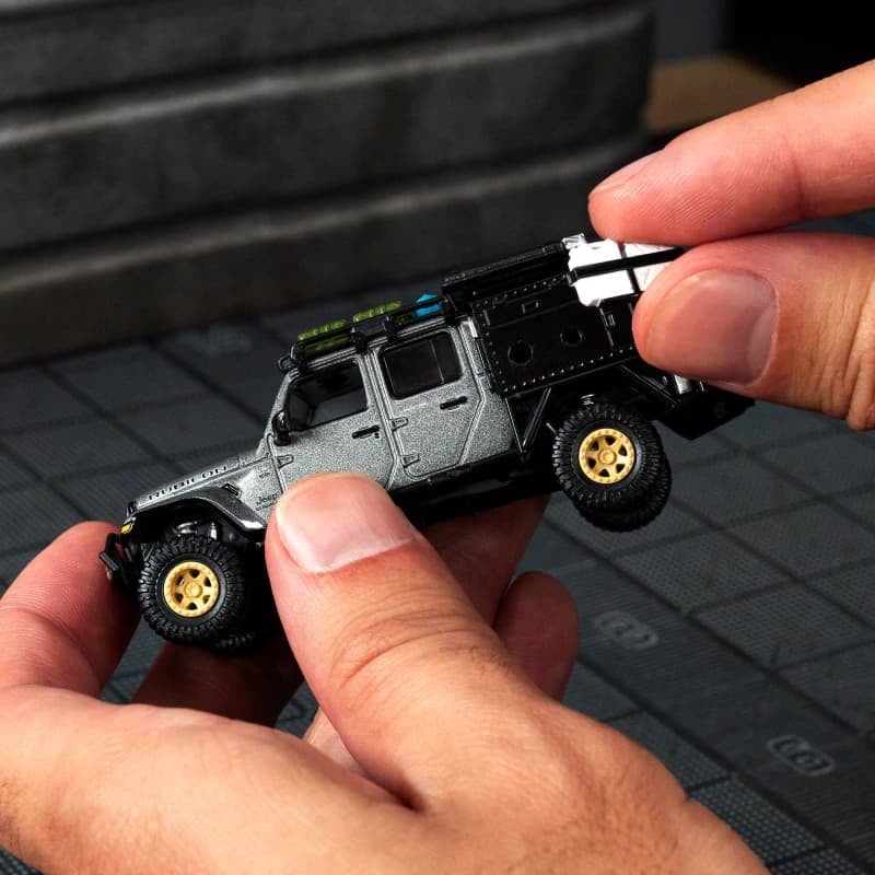 Jeep Gladiator '24 de hot Wheels Elite 64 Mod Shop con más de 20 accesorios intercambiables - Compra Internacional