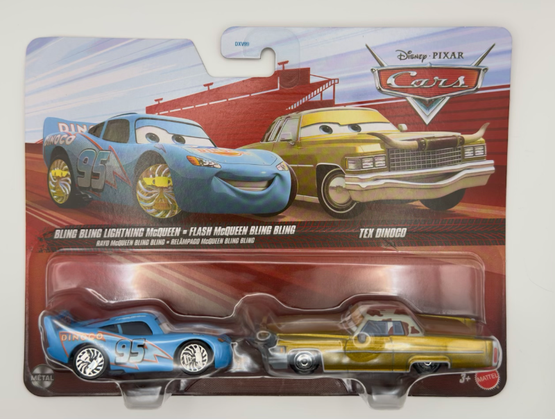 RAYO McQUEEN - TEX DINOCO BLISTER X 2 AUTOS
