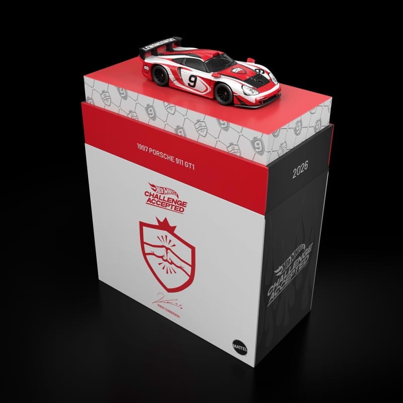 Pre-venta - Hot Wheels® x Robert Lewandowski x Porsche 911 GT1 de 1997 - Compra Internacional