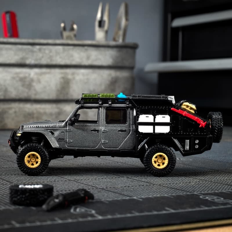 Jeep Gladiator '24 de hot Wheels Elite 64 Mod Shop con más de 20 accesorios intercambiables - Compra Internacional