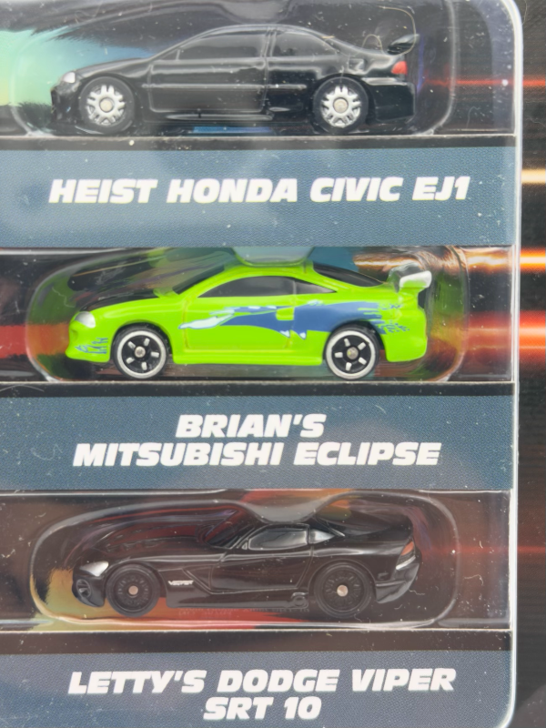 FAST & FURIOUS NANO HOLLYWOOD RIDES x 6 AUTOS
