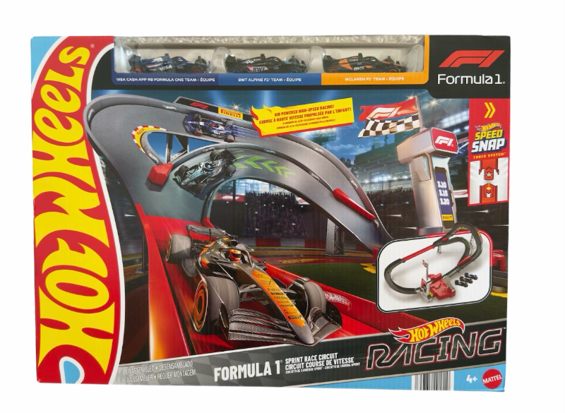PISTA HOTWHEELS - CIRCUITO DE CARRERAS SPRINT - FORMULA 1 - 3 AUTOS