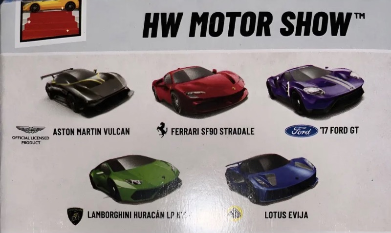 Hot Wheels HW MOTOR SHOW SET X 5
