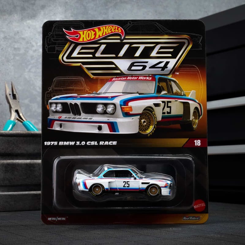 Hot Wheels® Elite 64 BMW 3.0 CSL RACE de 1975 - Compra Internacional