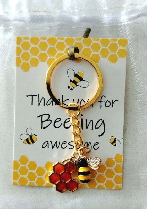 Bee-ing Awesome Keyring