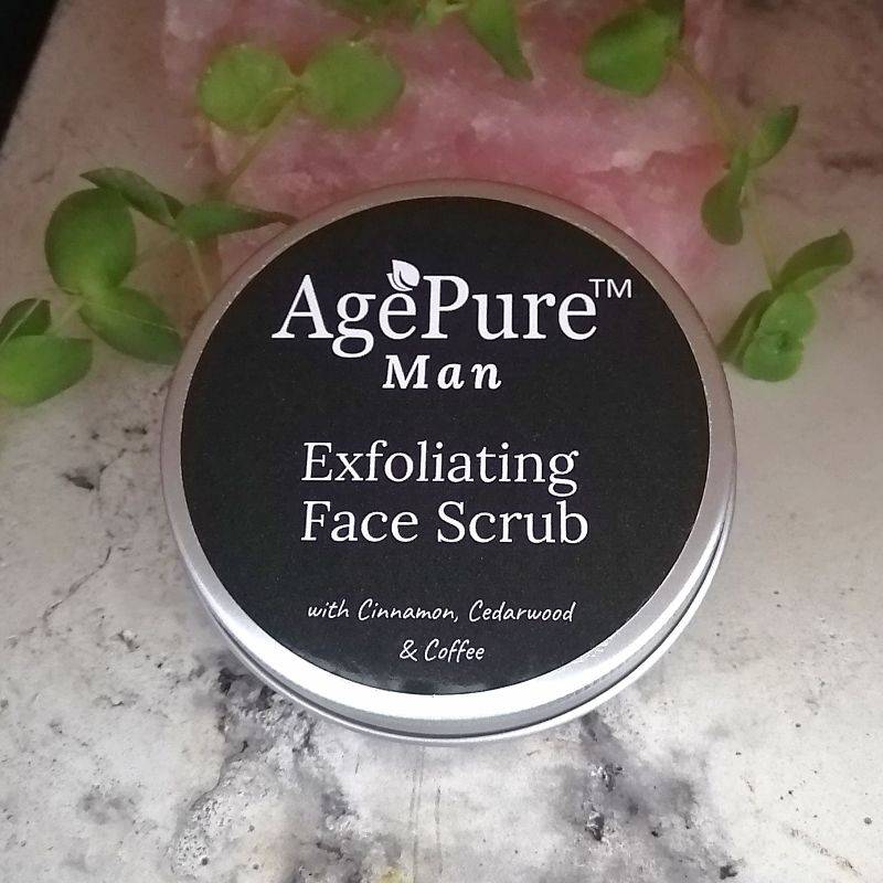 Man Exfoliating Face Scrub