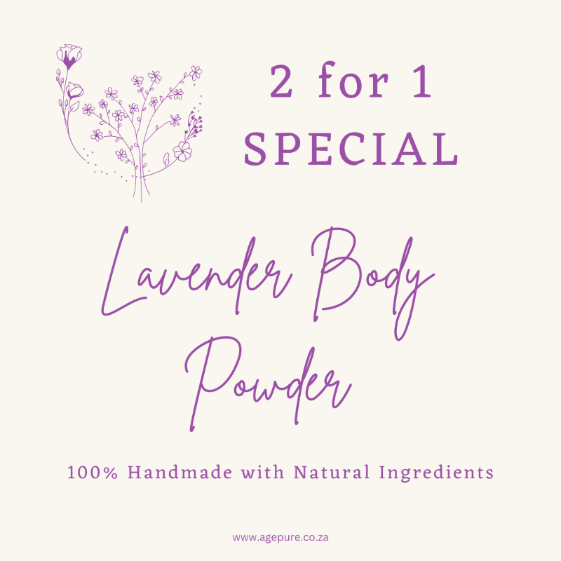 Lavender Body Powder 2 for 1 Special